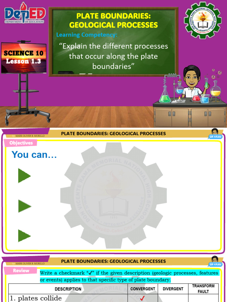 Geological Processes at Plate Boundaries | PDF | Plate Tectonics | Geology