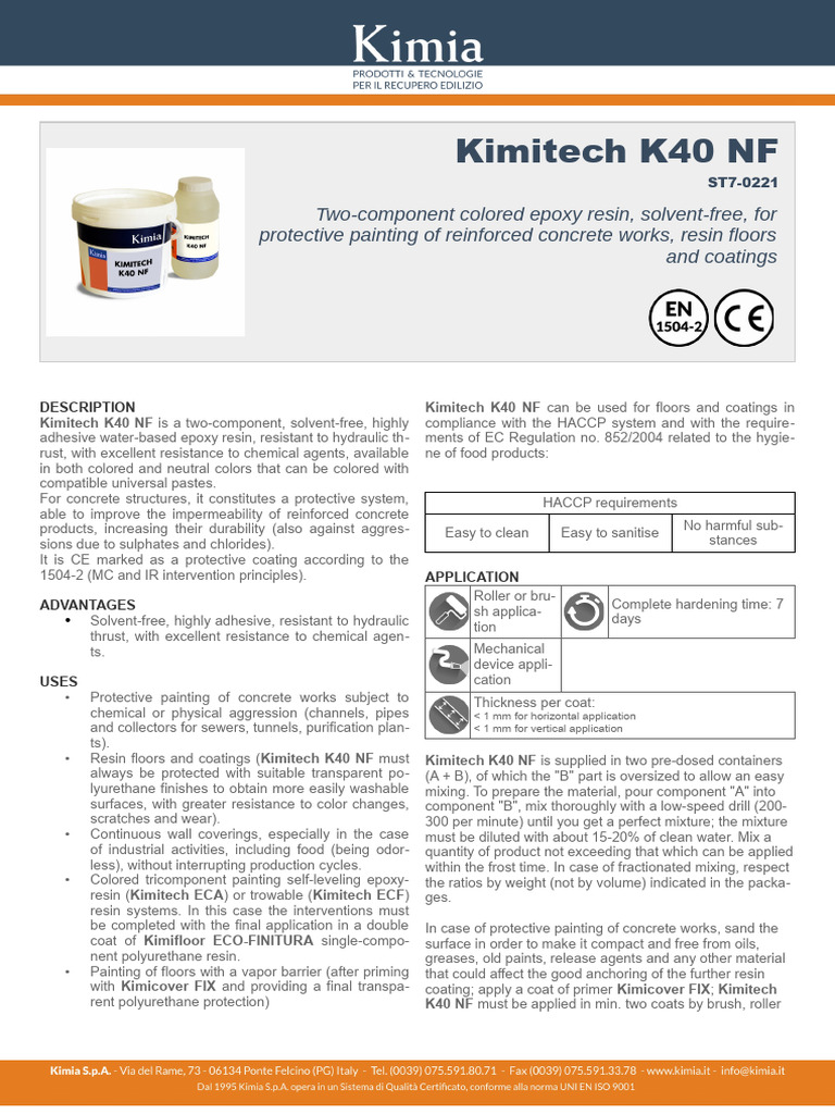 En Kimitech k40 NF | PDF