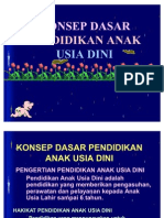 Konsep Dasar Pendidikan Anak Usia Dini