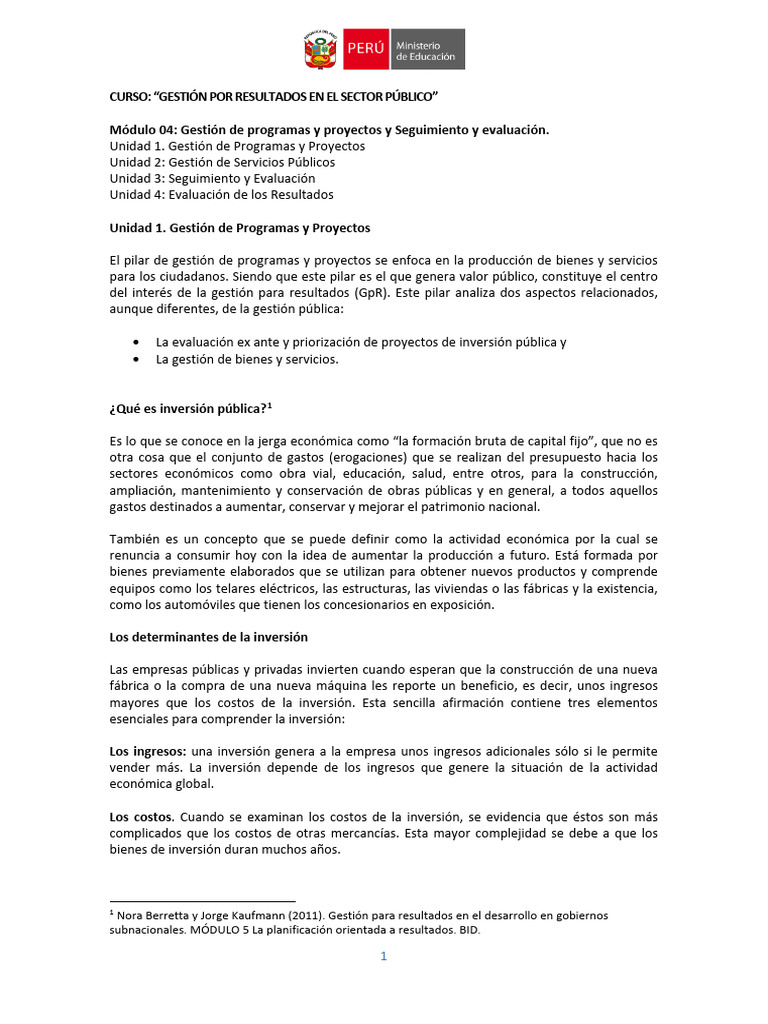 GXR - Módulo 4 - Gestión de Programas y Proyectos y Seguimiento y ...