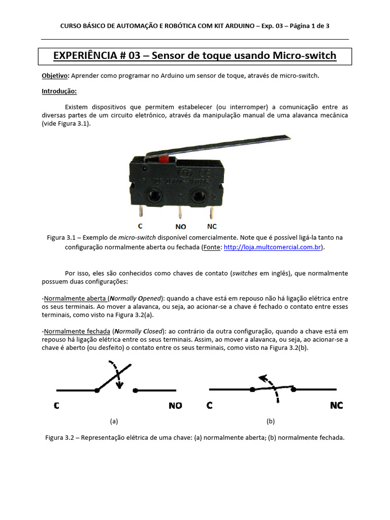 03 Sensor de Toque | PDF