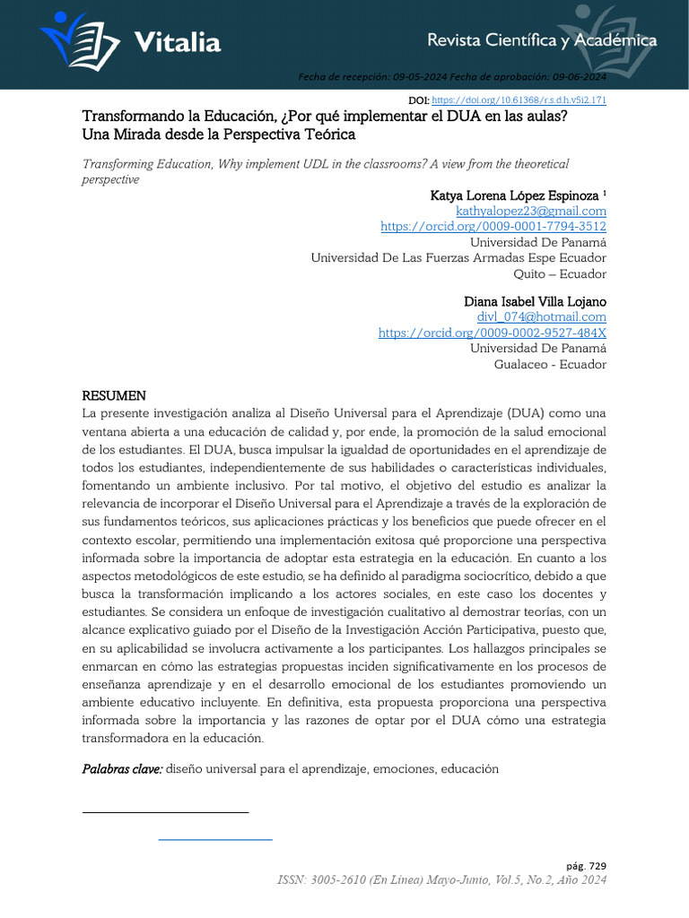 Implementación del DUA en Educación | PDF | Aprendizaje | Enseñando