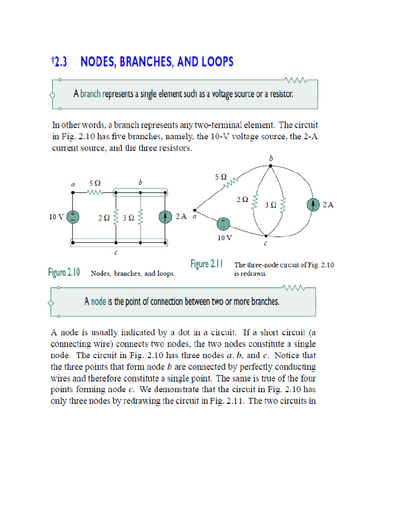 Nodes, Branches and Loops | PDF