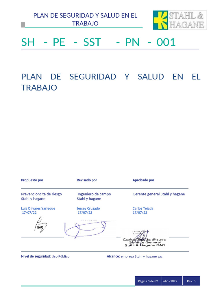 Plan SST STAHL | PDF