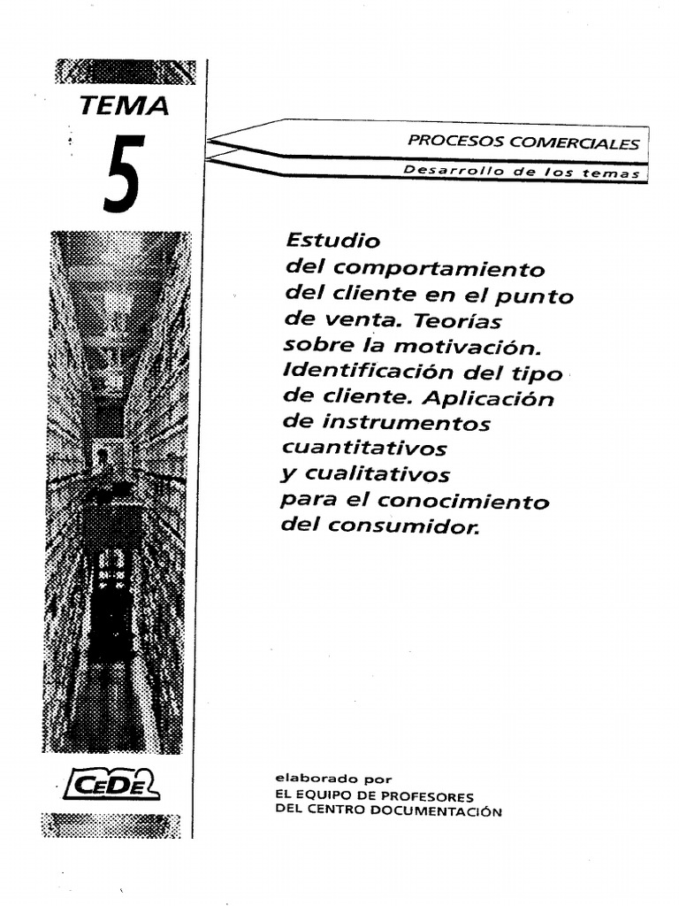 Estudio Del Comportamiento Del Cliente en El Punto de Venta | PDF