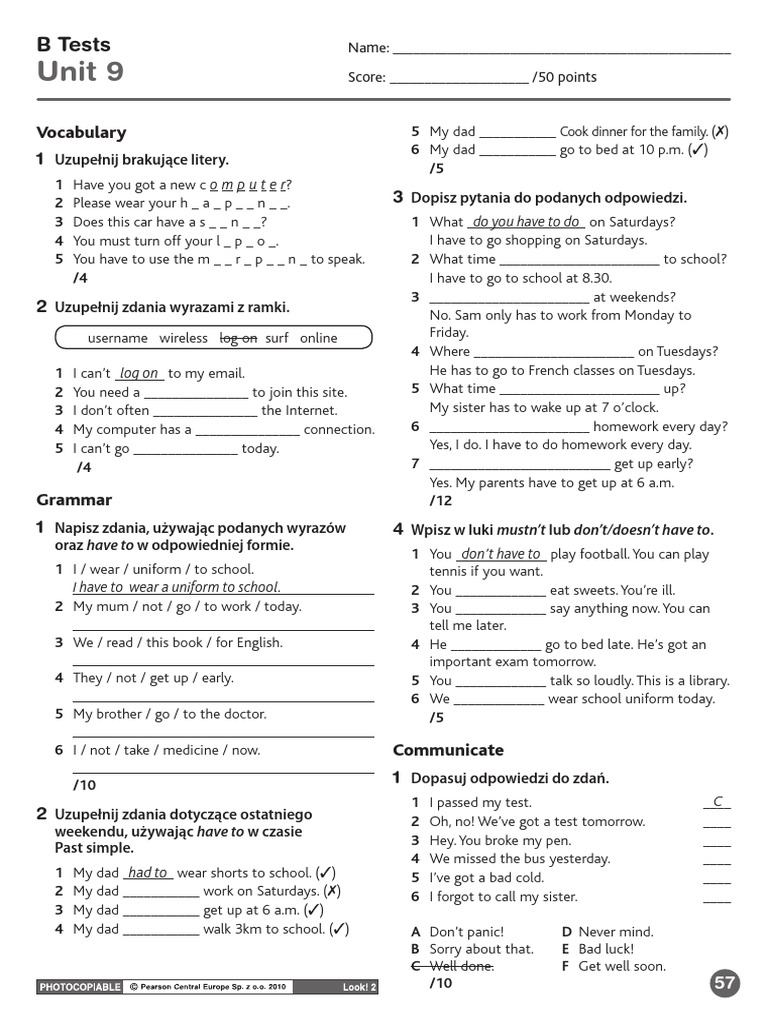 Unit Test 9 B | PDF