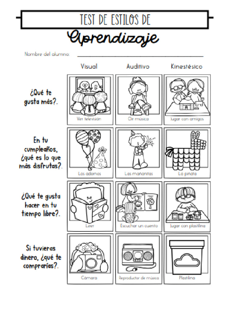 Test de Estilos de Aprendizaje 2 | PDF