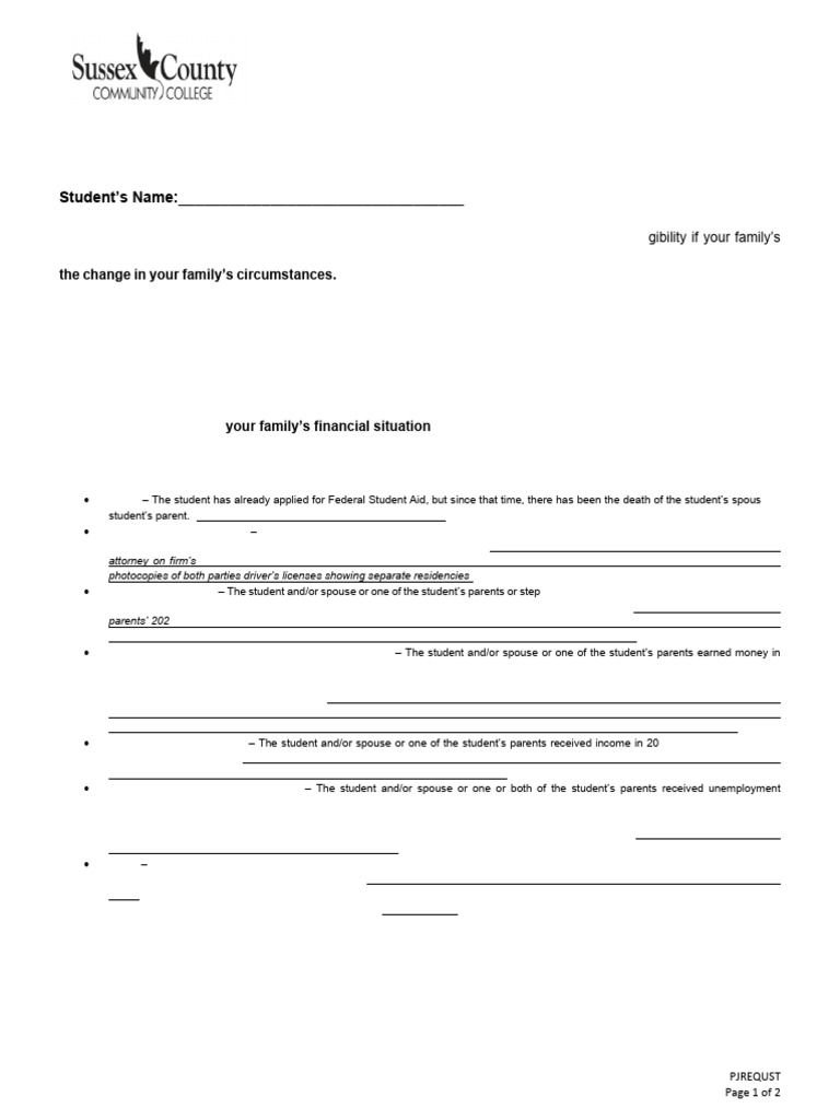 2024 25 Professional Judgment Request Form | PDF