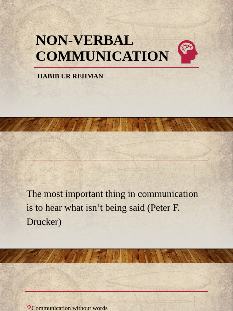 Non Verbal Communication | PDF | Nonverbal Communication | Career & Growth