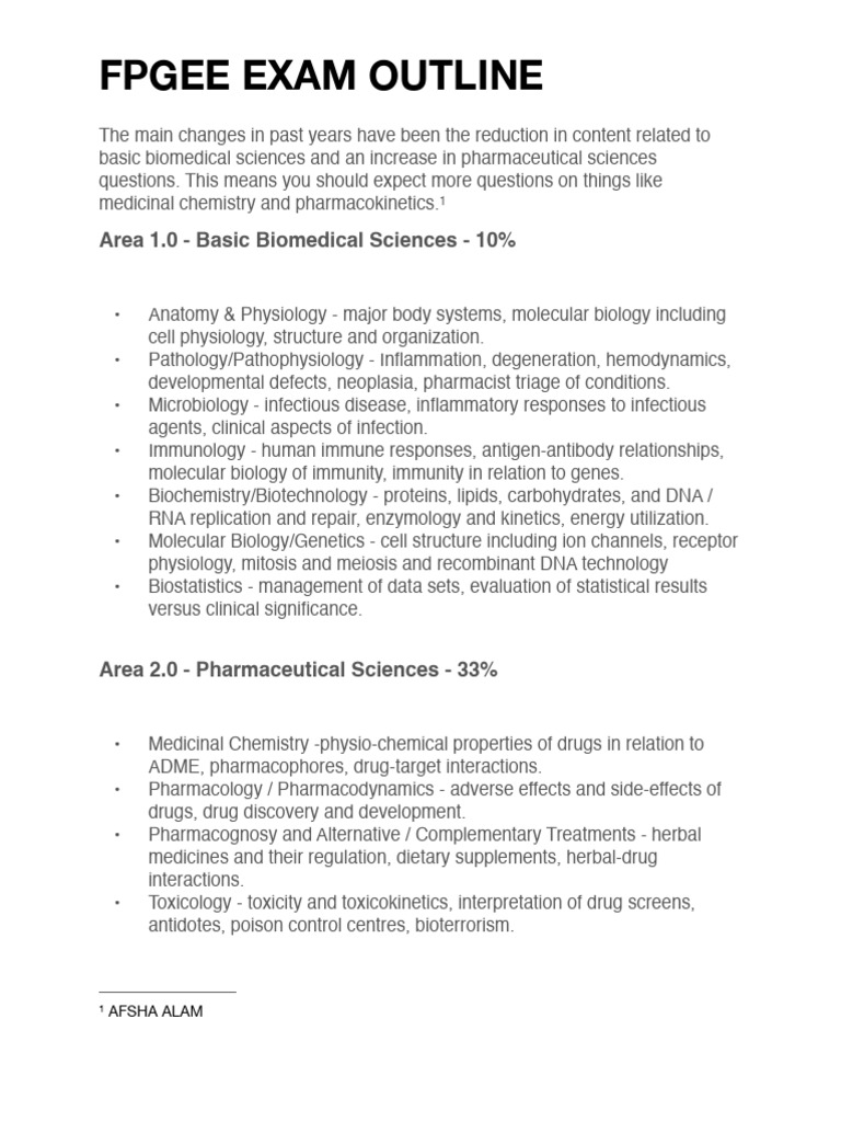 Fpgee Exam Outline | PDF