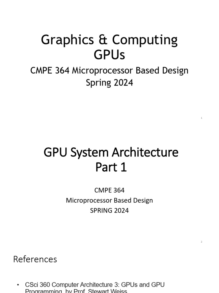 06 - Chapter GPU Part I - N | PDF