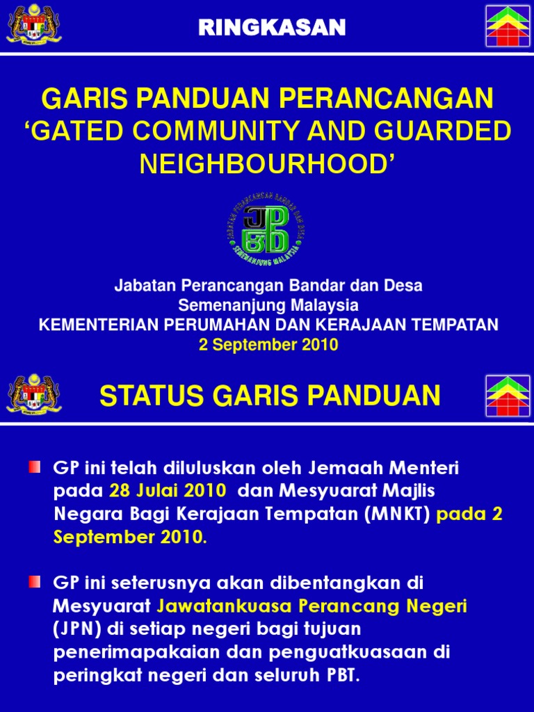 Panduan Gated Community dan GN | PDF