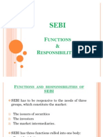 SEBI's functions and powers as market regulator