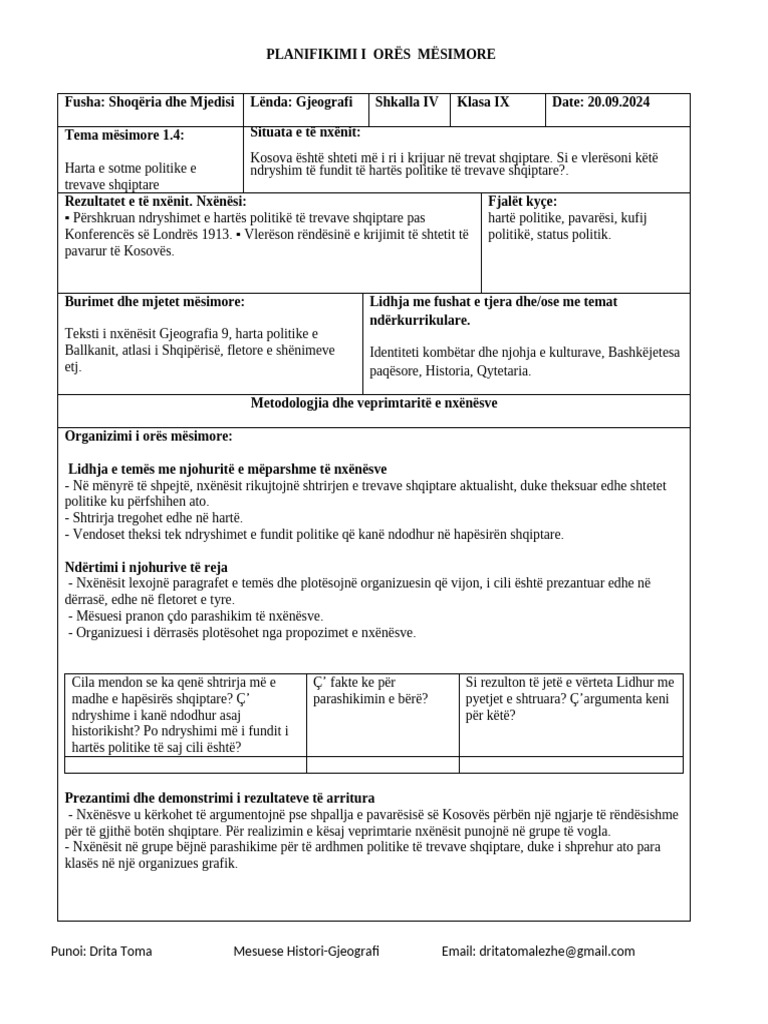 1.4 Harta e Sotme Politike e