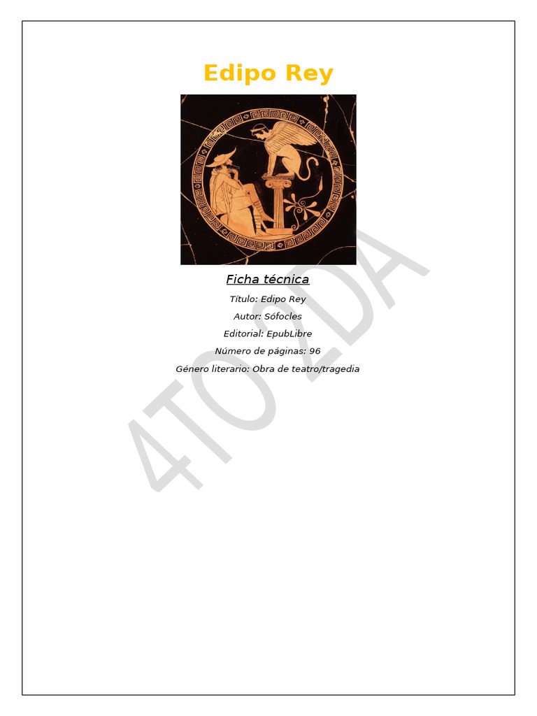Edipo Rey | PDF