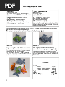 Friday The Fish Crochet Pattern