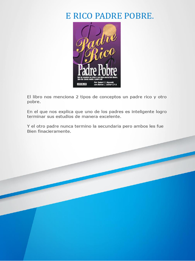 Padre Rico Padre Pobre | PDF
