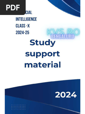 Artificial Intelligence Support Material Class X | PDF