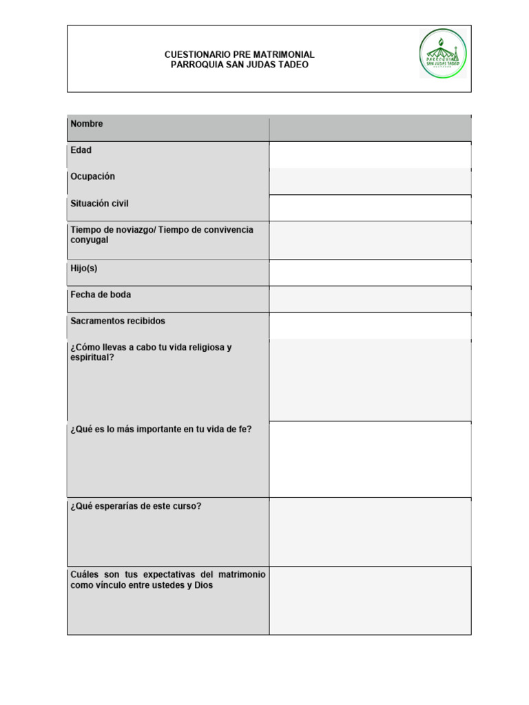 Cuestionario pre curso pdf
