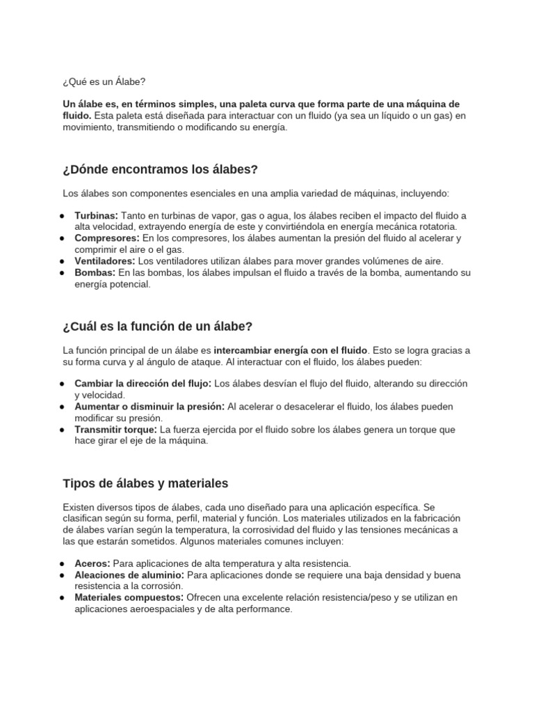Que Es Un Alabe | PDF