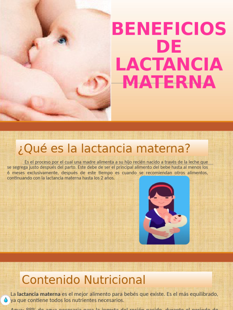 Beneficios de Lactancia Maternaa | PDF