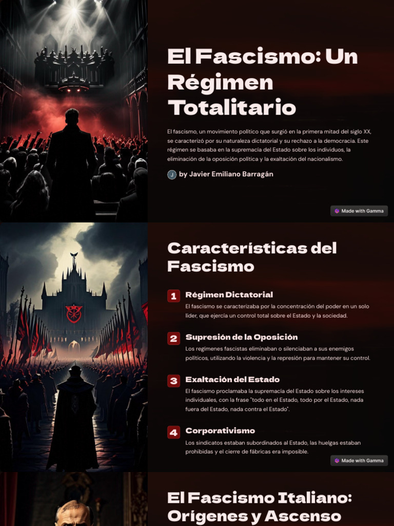 El Fascismo Un Regimen Totalitario | PDF