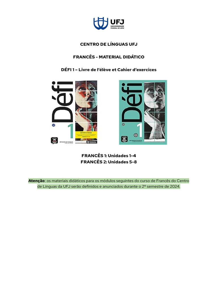Francês Défi | PDF