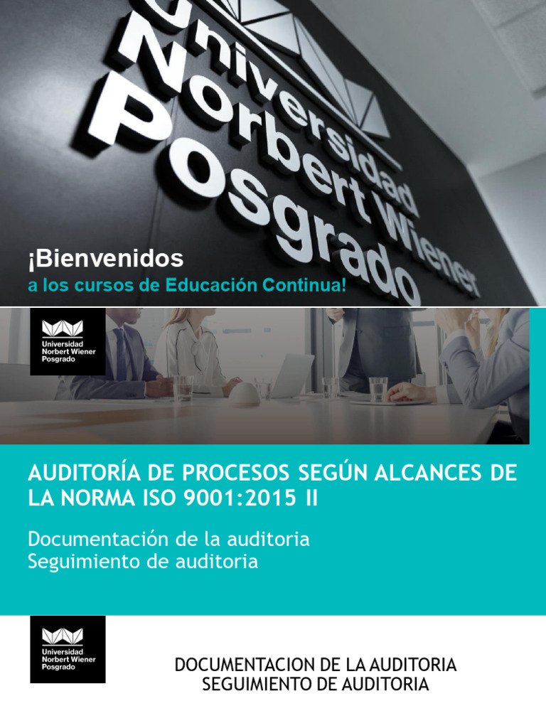 Auditoría de Procesos ISO 9001:2015 | PDF | Sistema de manejo de ...