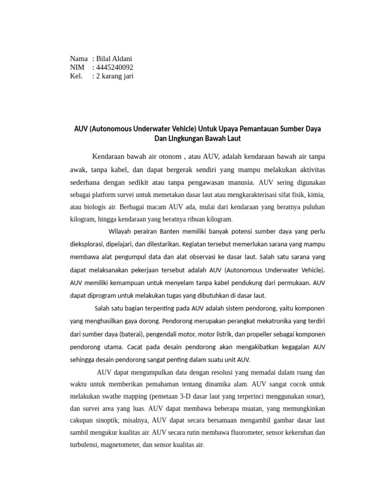 Auv Dan Rov | PDF
