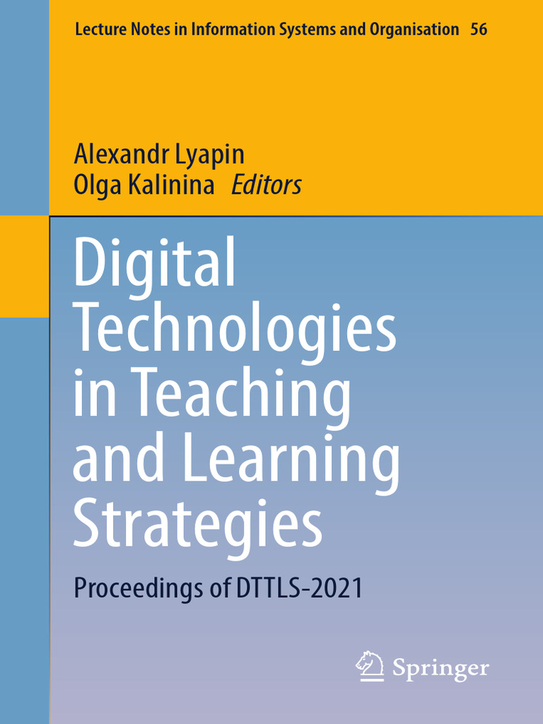Digital Technologies in Teaching and Learning Strategies - Proceedings of  DTTLS-2021 | PDF