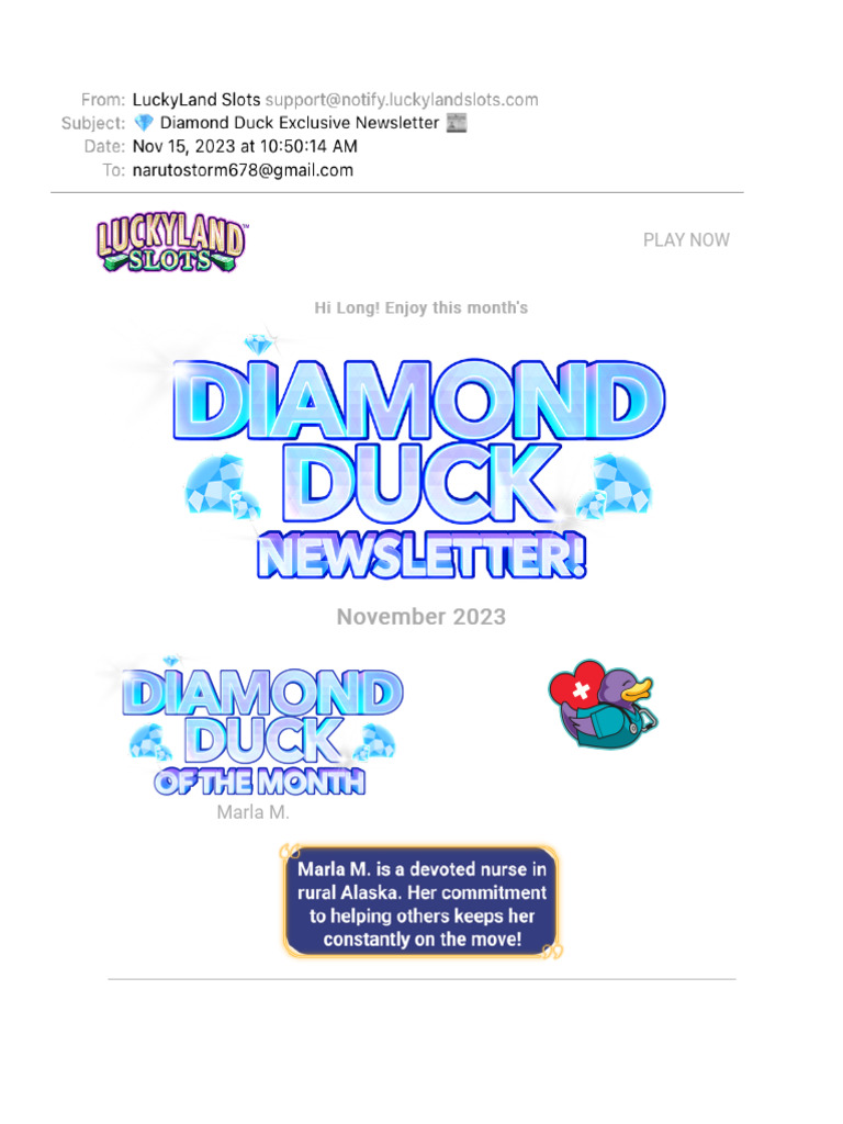 ? Diamond Duck Exclusive Newsletter ? | PDF