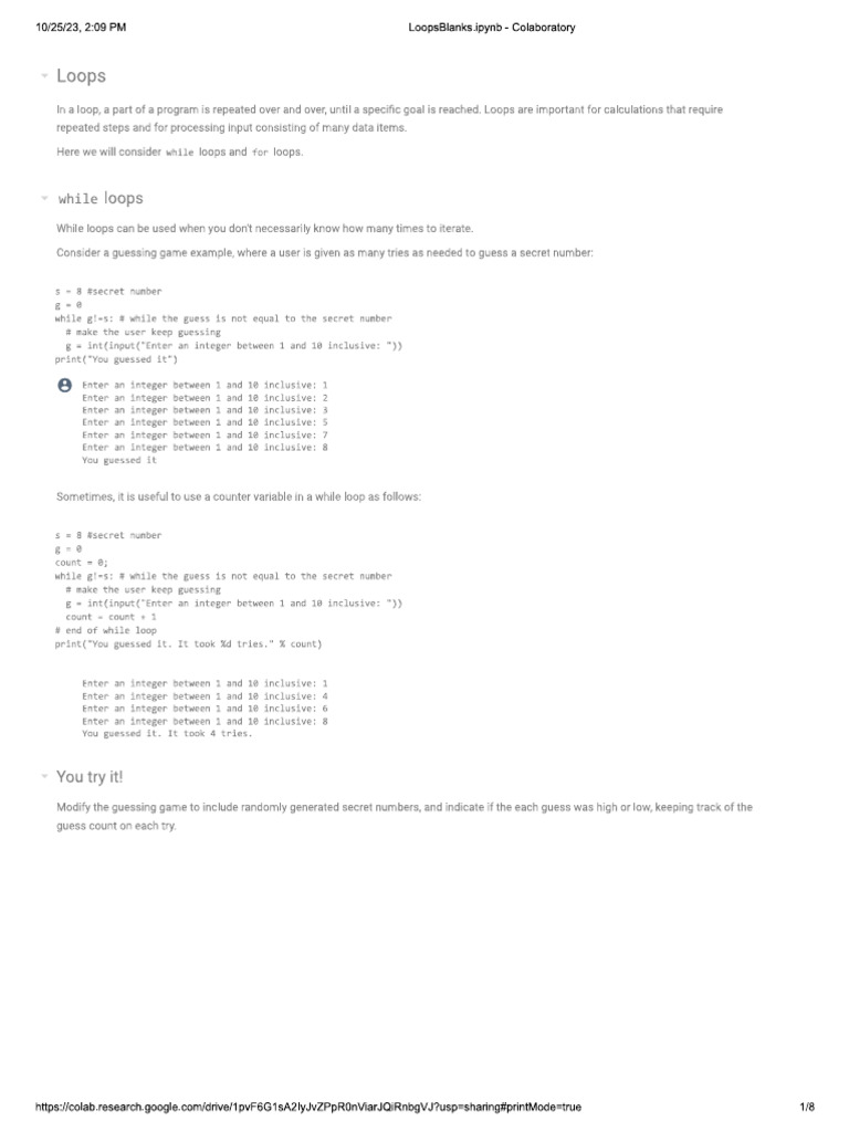 Loops Blanks | PDF