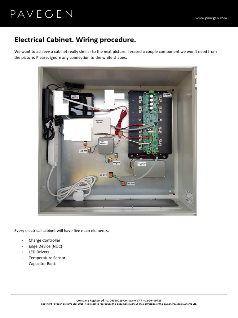 Electrical Cabinet. Wiring Procedure | PDF