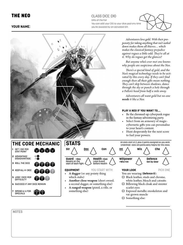 Character - Sheet - Rituals Neo | PDF