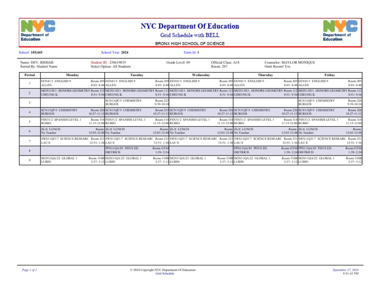 Program Card | PDF