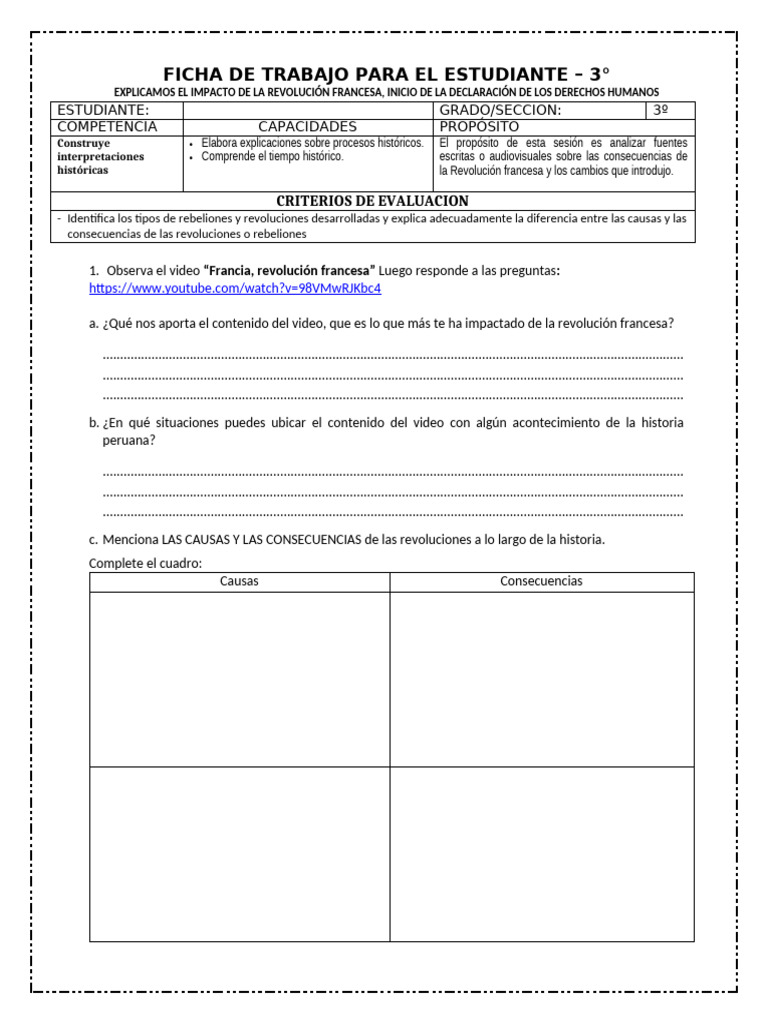 Ficha - CC - SS 3° | PDF