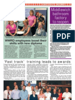 Middlewich Bathroom Factory To Reopen: 'Fast Track' Training Leads To Awards