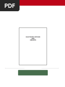 Electronic Devices and Circuits S. Salivahanan 2024 Scribd Download