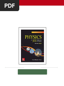 Physics For JEE Main and Advanced Mechanics 2 1st Edition Shashi Bhushan Tiwari Download PDF