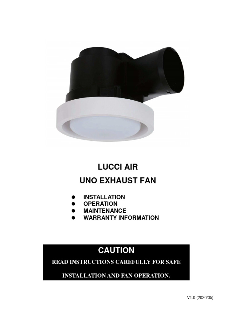 IM V1.0 Uno Exhaust Fan 2020-05-11 | PDF