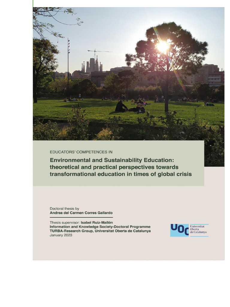 Educators' Competences in Sustainability Education | PDF | Sustainable ...