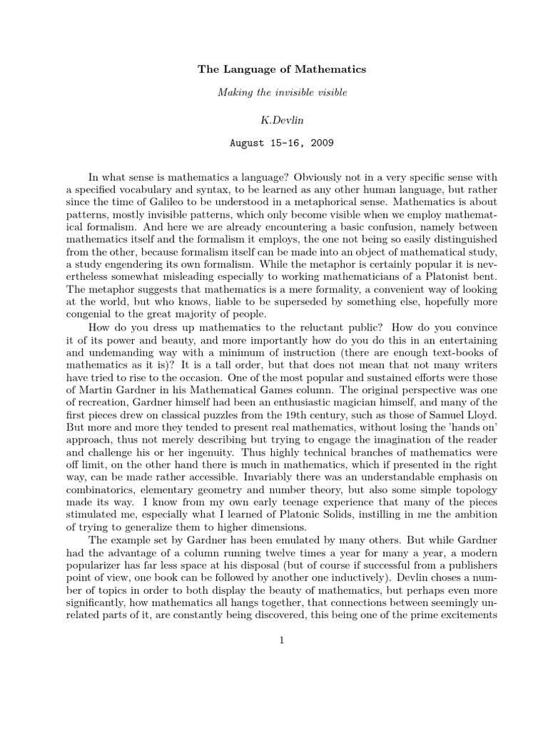 Lang Math | PDF