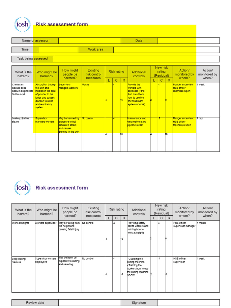 2 - MS 5.0 (1) Risk Assessment Project Ishak Boulebnane | PDF