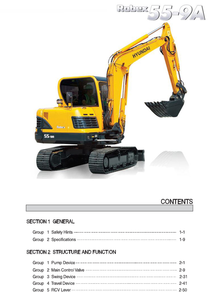 Hyundai Robex 55-9A | PDF