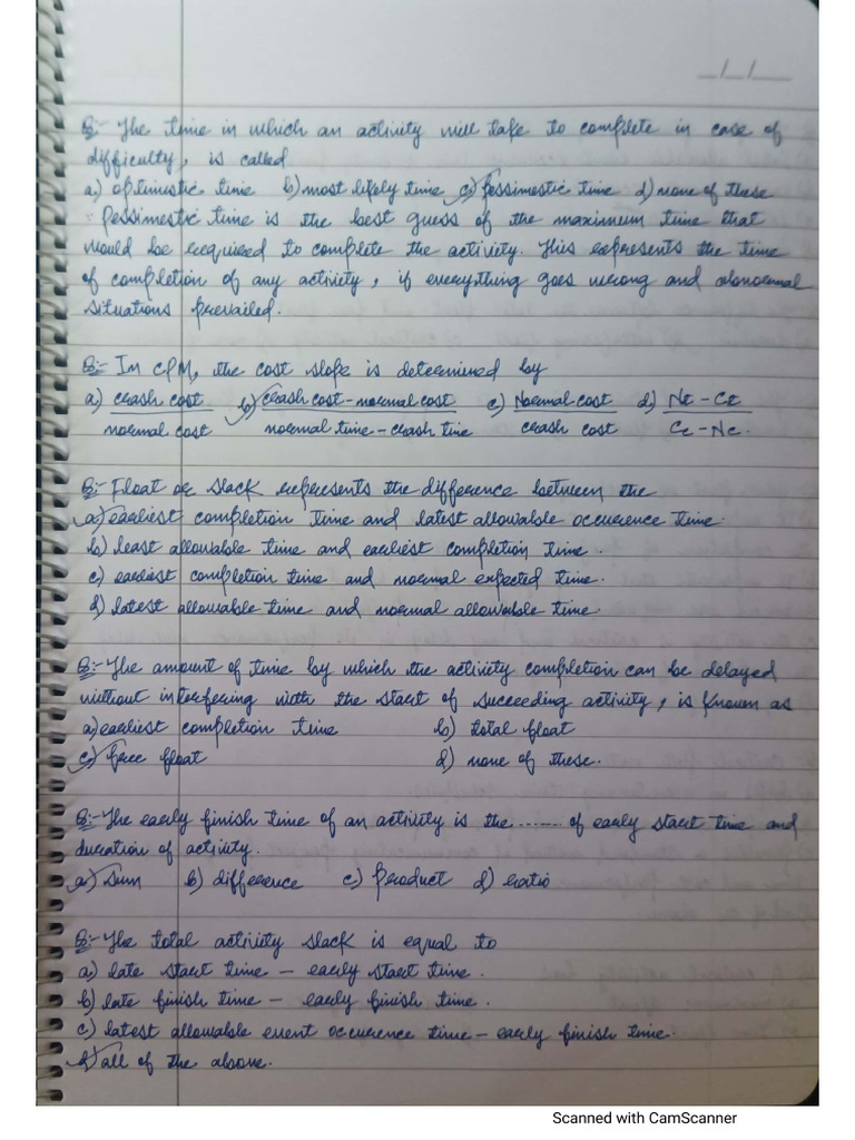 Class Note 5 | PDF
