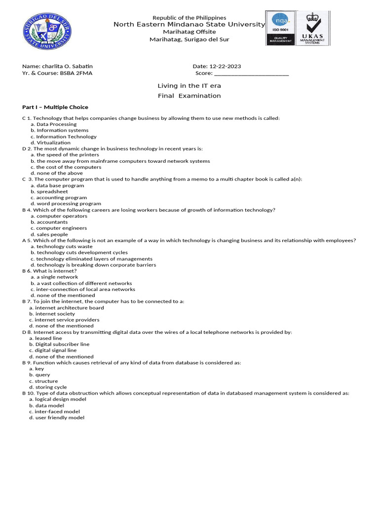 Information Technology Pdf