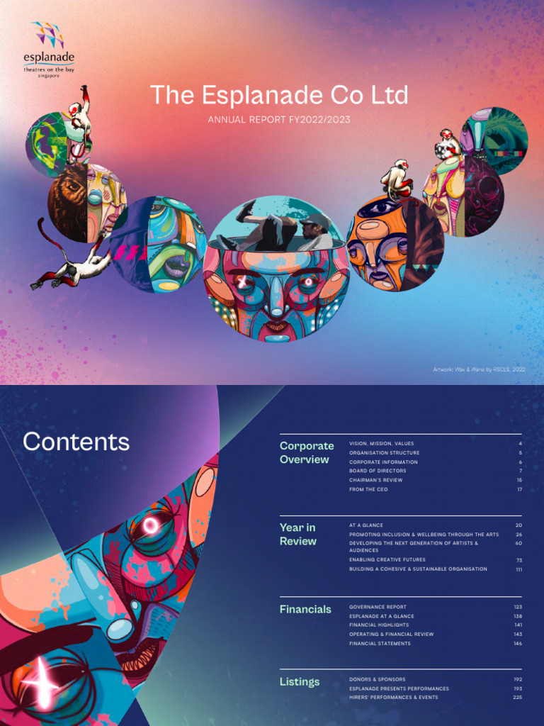 Esplanade Annual Report 2023 | PDF | Singapore | World Politics