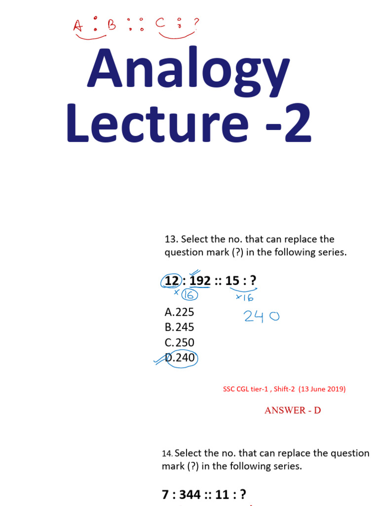 Analogy | PDF