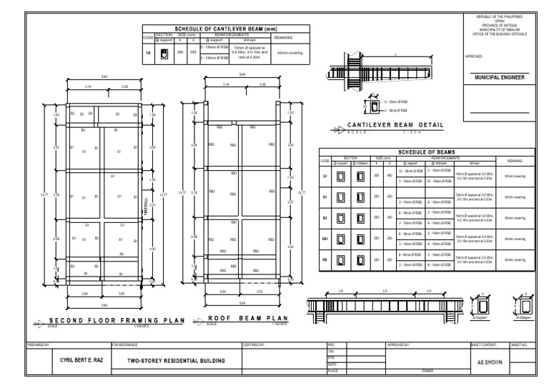 Cantilever Beam Detail | PDF