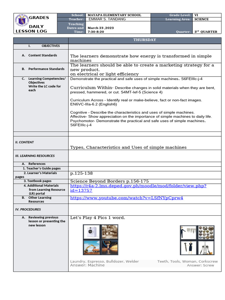 Final Science CO DLP Feb.28 29 | PDF